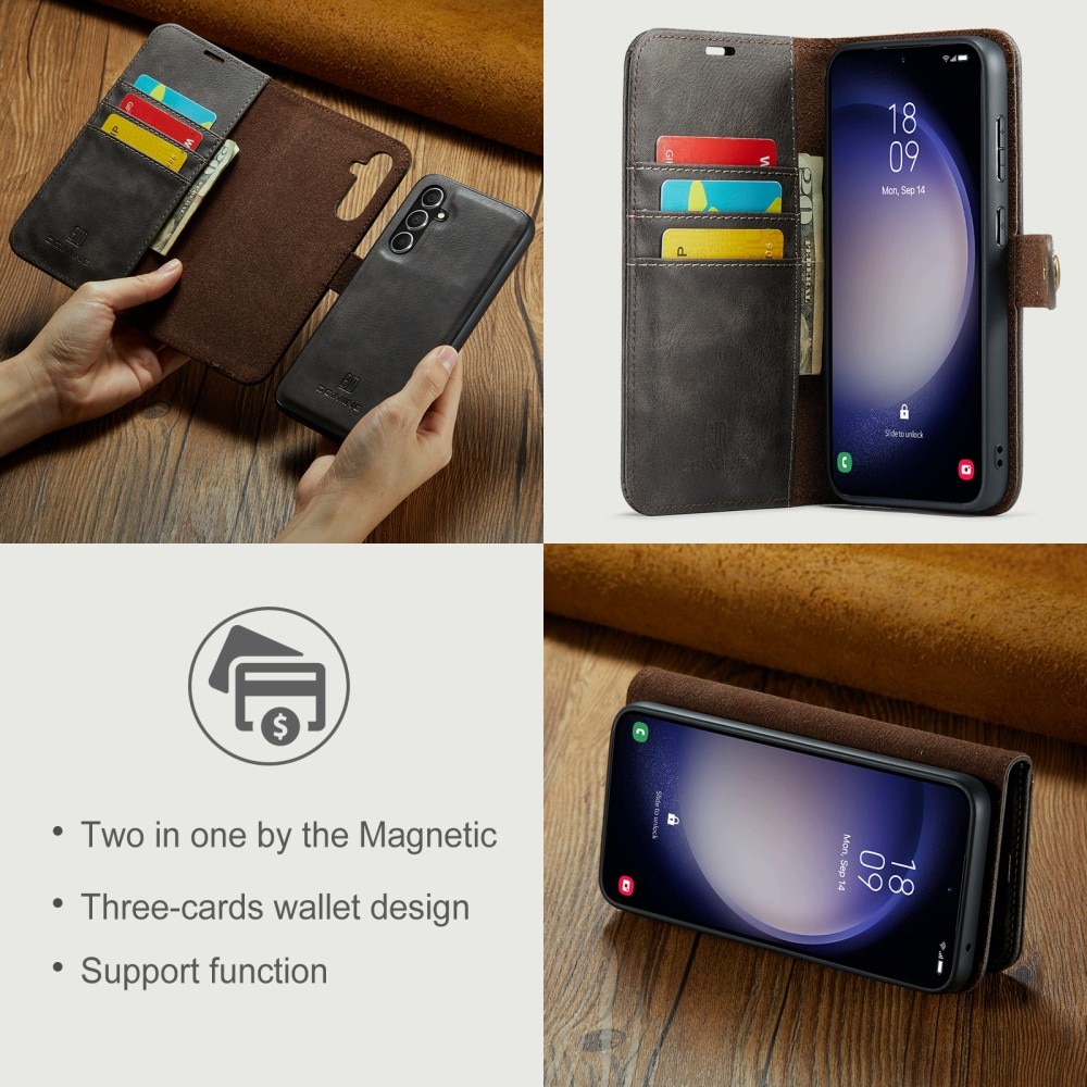 Samsung Galaxy S24 FE Magnet Wallet Brown