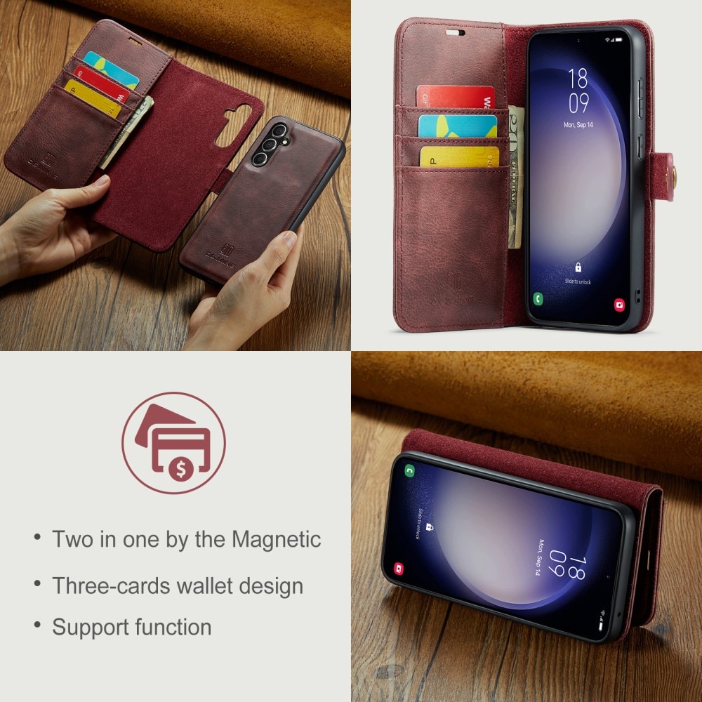 Samsung Galaxy S24 FE Magnet Wallet Red