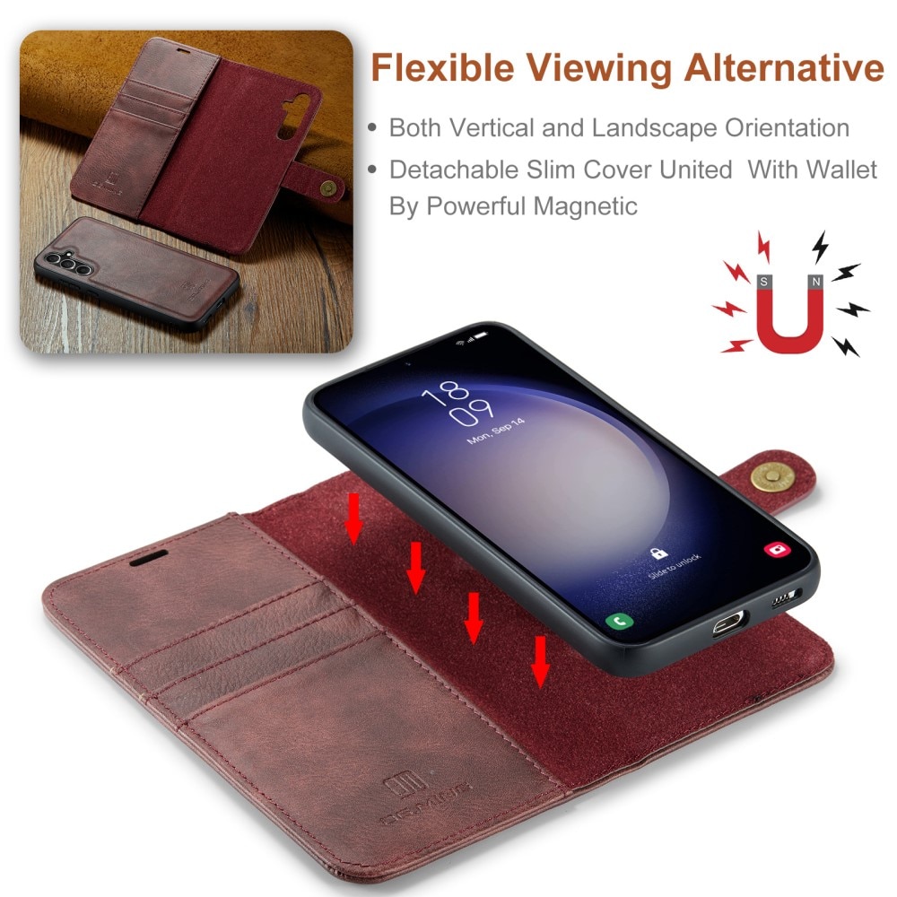 Samsung Galaxy S24 FE Magnet Wallet Red