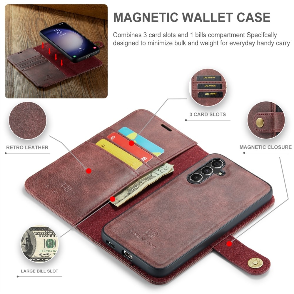 Samsung Galaxy S24 FE Magnet Wallet Red