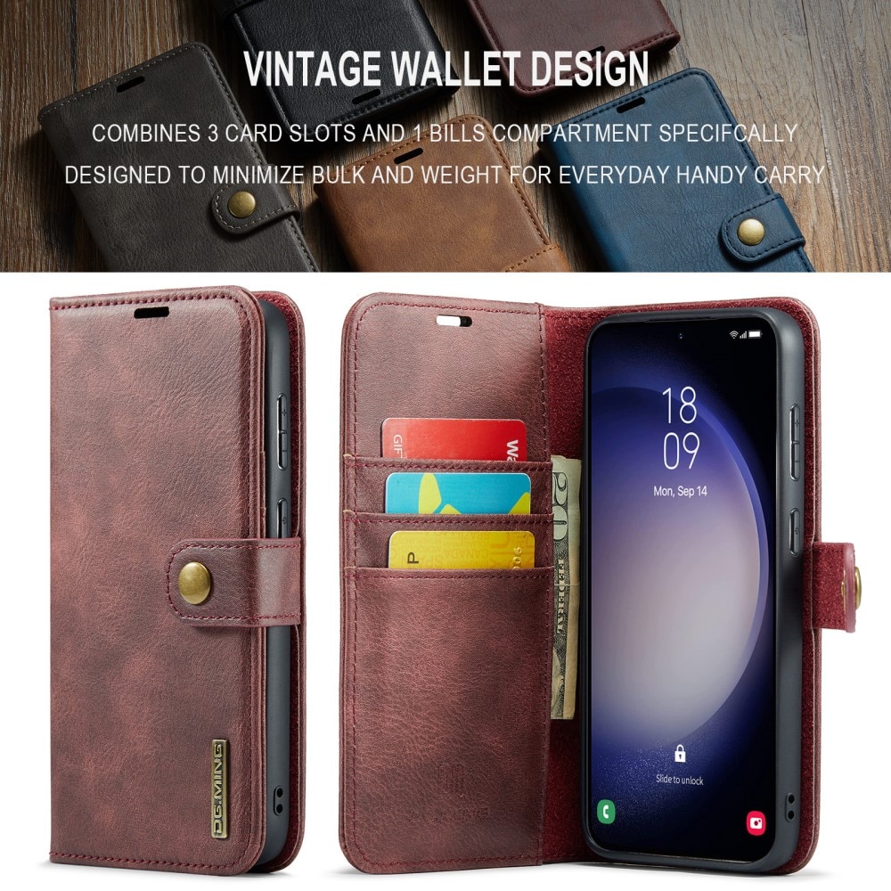 Samsung Galaxy S24 FE Magnet Wallet Red