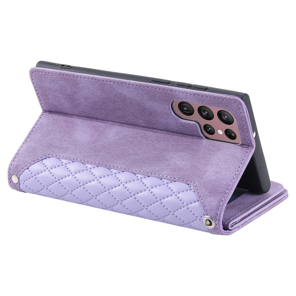 Samsung Galaxy S25 Ultra Wallet/Purse Quilted Purple