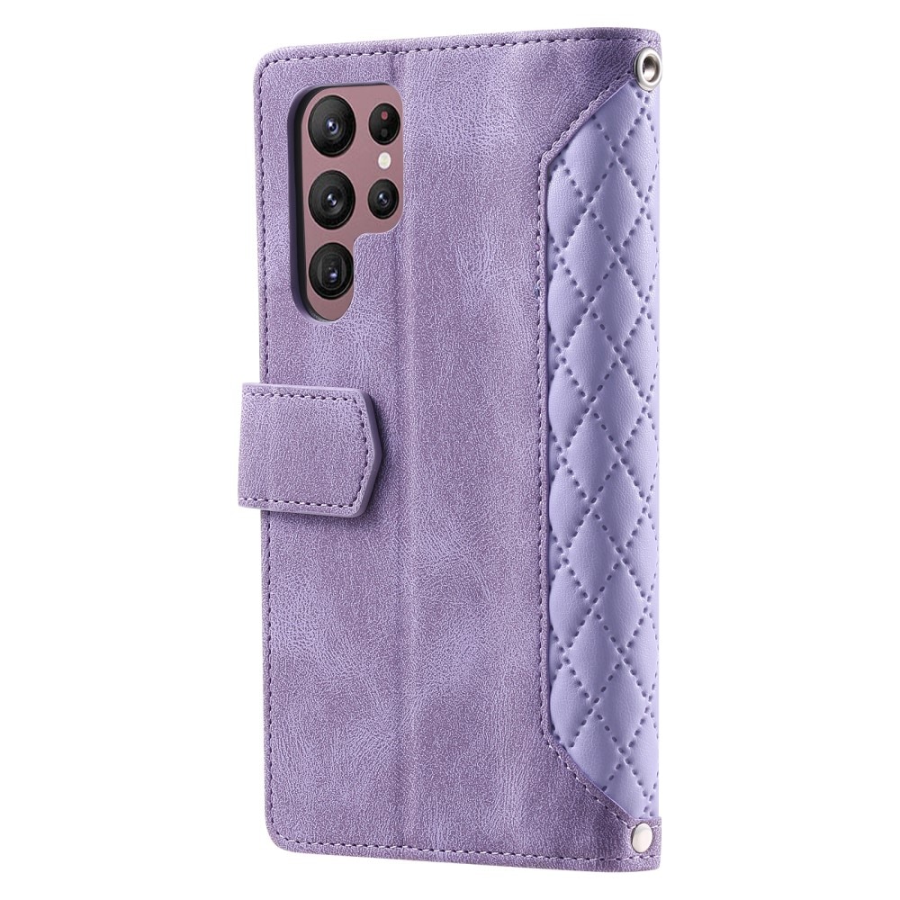 Samsung Galaxy S25 Ultra Wallet/Purse Quilted Purple