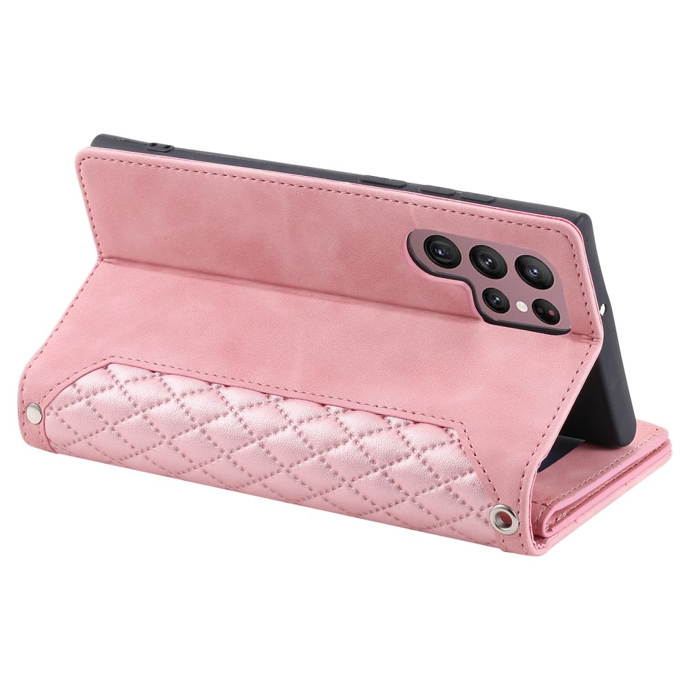 Samsung Galaxy S25 Ultra Wallet/Purse Quilted Pink