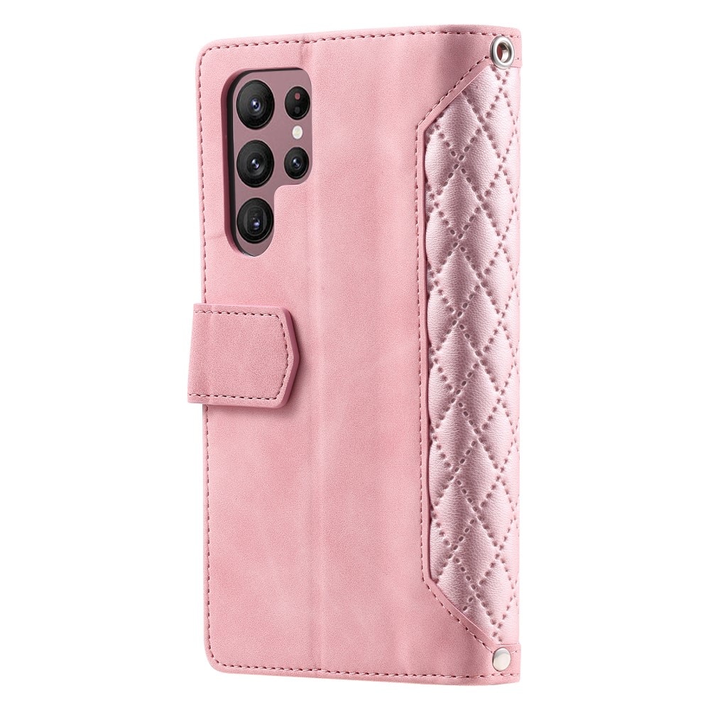 Samsung Galaxy S25 Ultra Wallet/Purse Quilted Pink