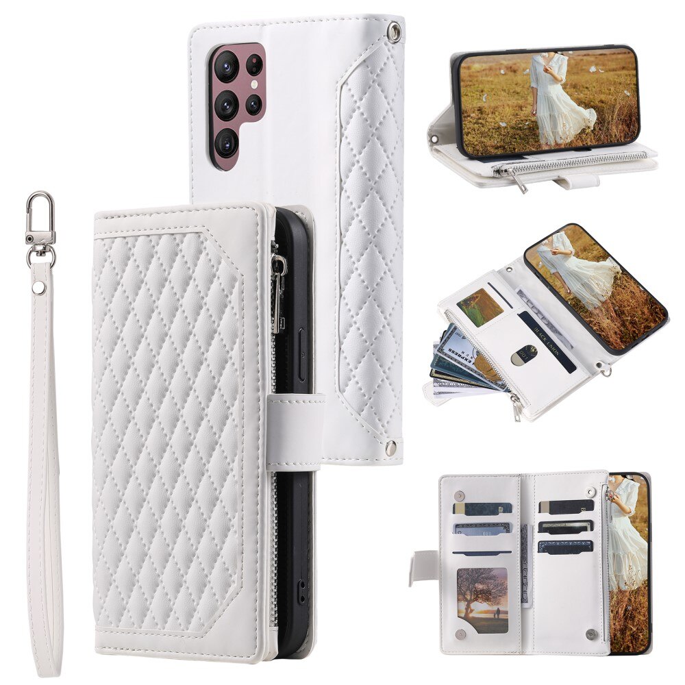 Samsung Galaxy S25 Ultra Wallet/Purse Quilted White