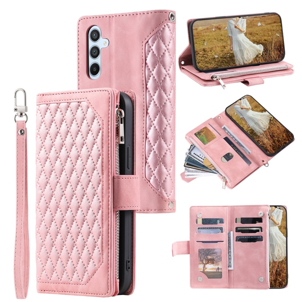 Samsung Galaxy S25 Plus Wallet/Purse Quilted Pink