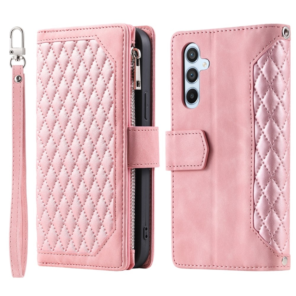 Samsung Galaxy S25 Plus Wallet/Purse Quilted Pink