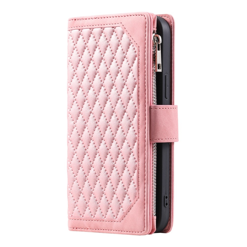 Samsung Galaxy S25 Plus Wallet/Purse Quilted Pink