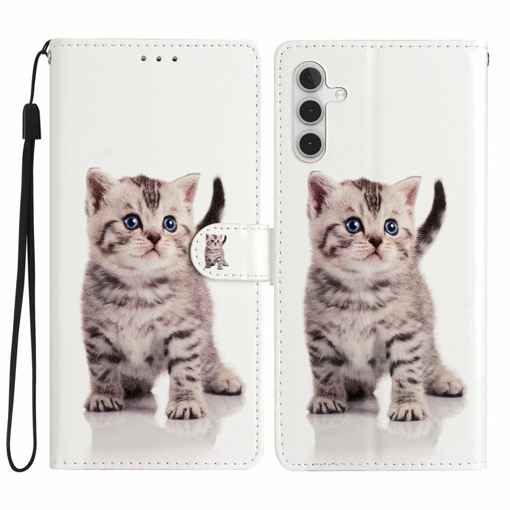 Samsung Galaxy S25 Wallet Book Cover Kitten