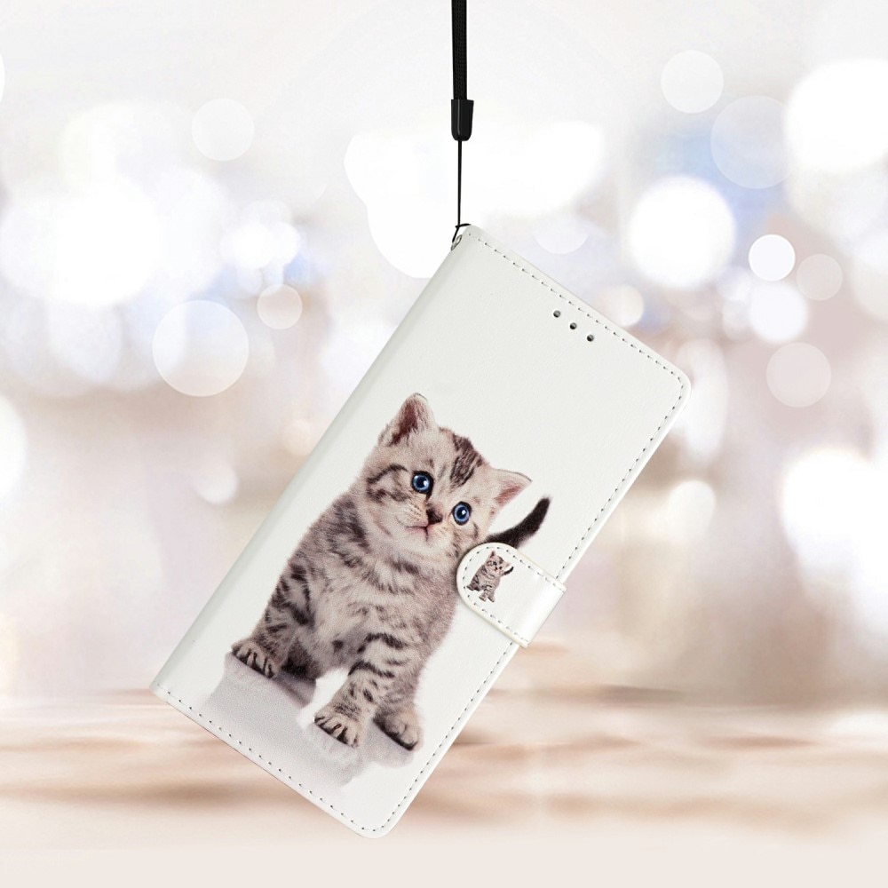 Samsung Galaxy S25 Wallet Book Cover Kitten