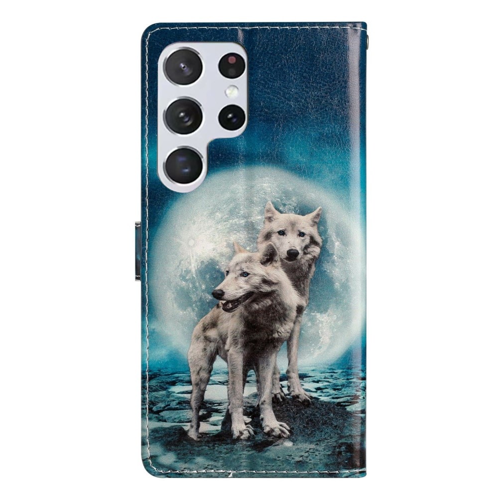 Samsung Galaxy S25 Ultra Wallet Book Cover Wolves