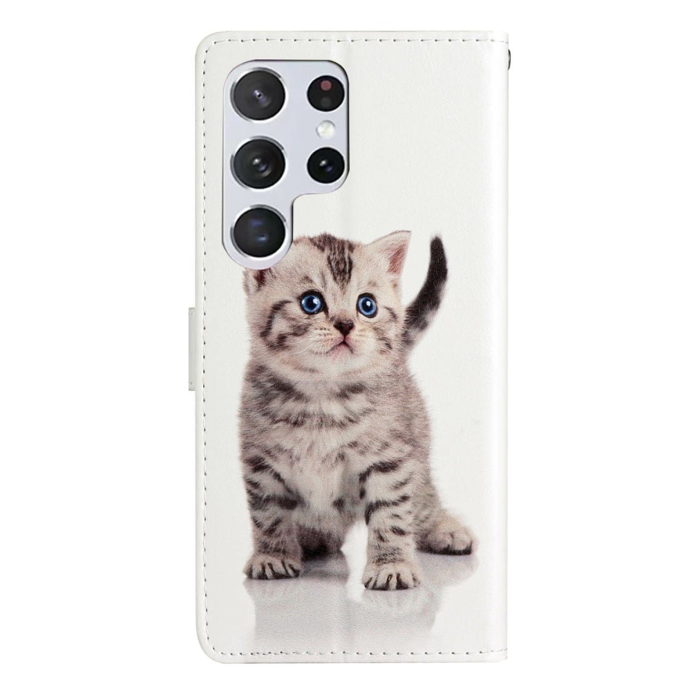 Samsung Galaxy S25 Ultra Wallet Book Cover Kitten