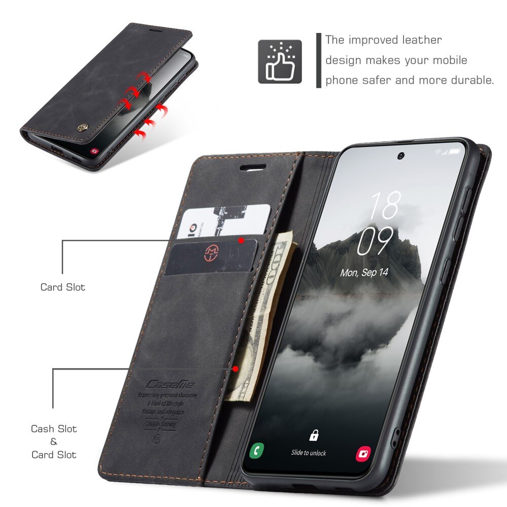 Samsung Galaxy S24 FE Slim Wallet Case Black