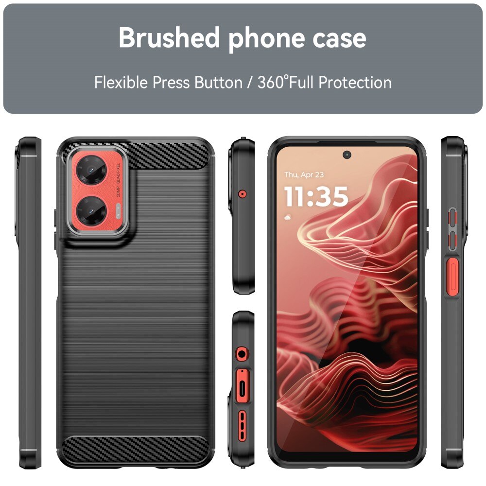 Motorola Moto G35 Brushed TPU Case Black