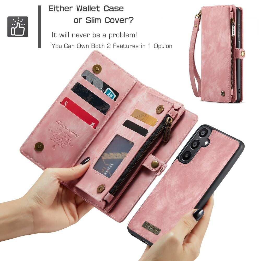 Samsung Galaxy A16 Multi-slot Wallet Case Pink