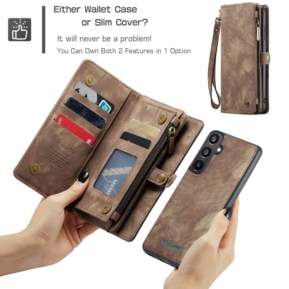 Samsung Galaxy A16 Multi-slot Wallet Case Brown