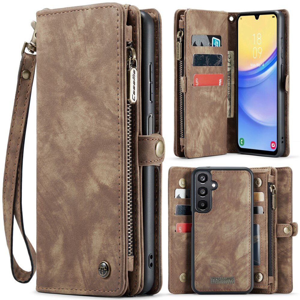 Samsung Galaxy A16 Multi-slot Wallet Case Brown