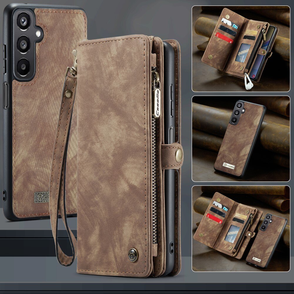 Samsung Galaxy A16 Multi-slot Wallet Case Brown