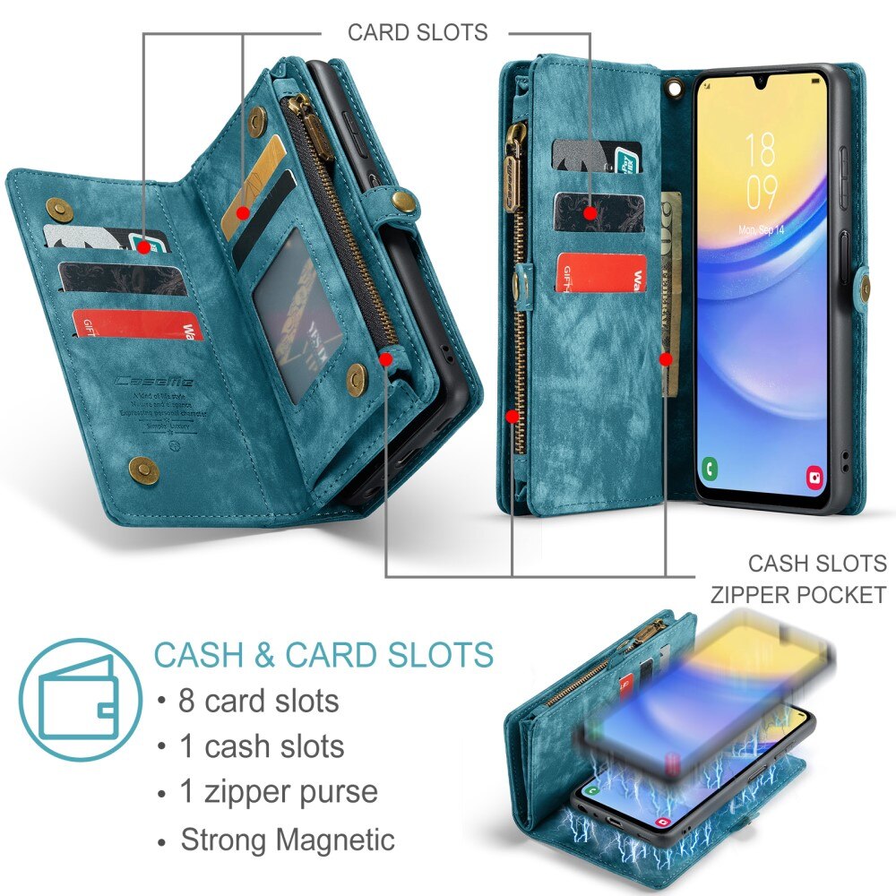 Samsung Galaxy A16 Multi-slot Wallet Case Blue