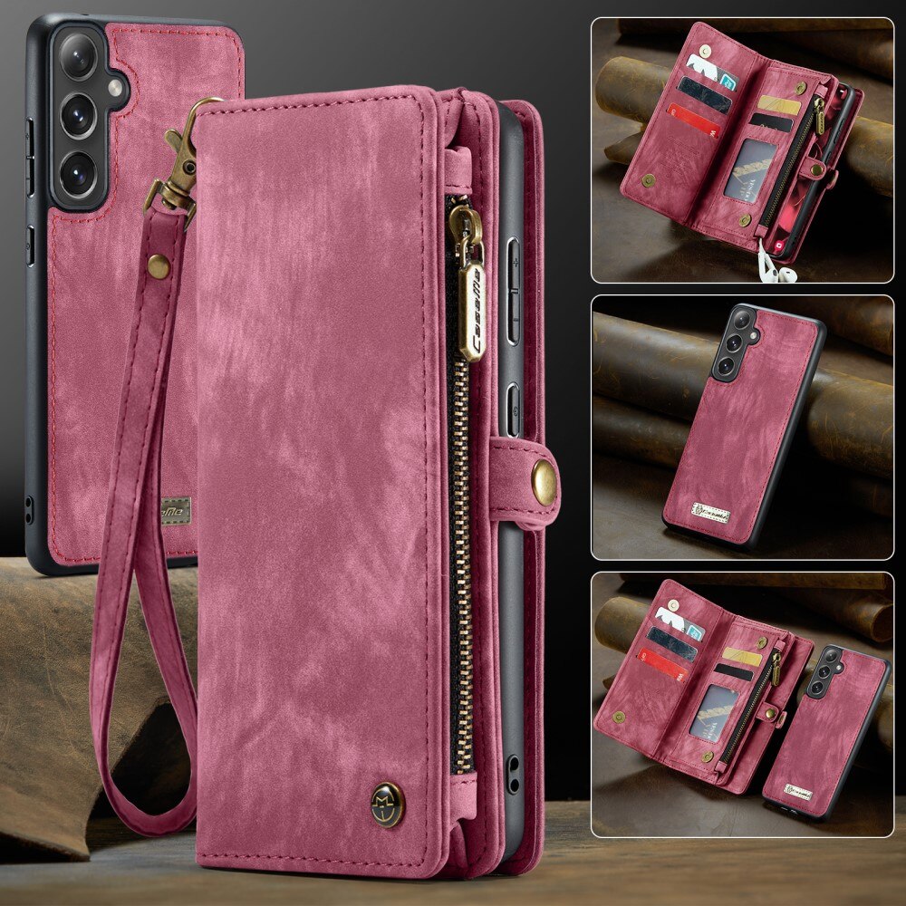 Samsung Galaxy S24 FE Multi-slot Wallet Case Red