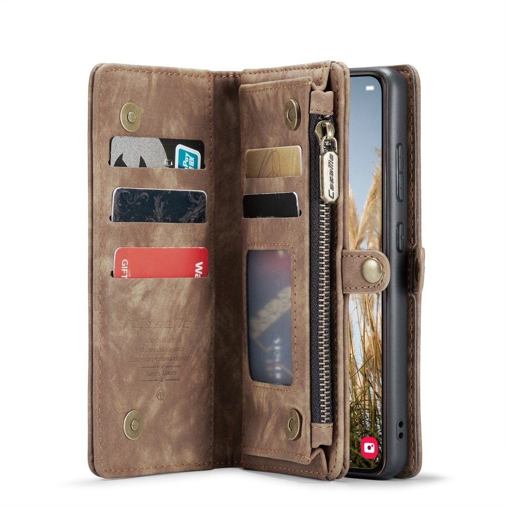 Samsung Galaxy S24 FE Multi-slot Wallet Case Brown