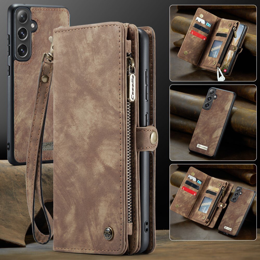 Samsung Galaxy S24 FE Multi-slot Wallet Case Brown