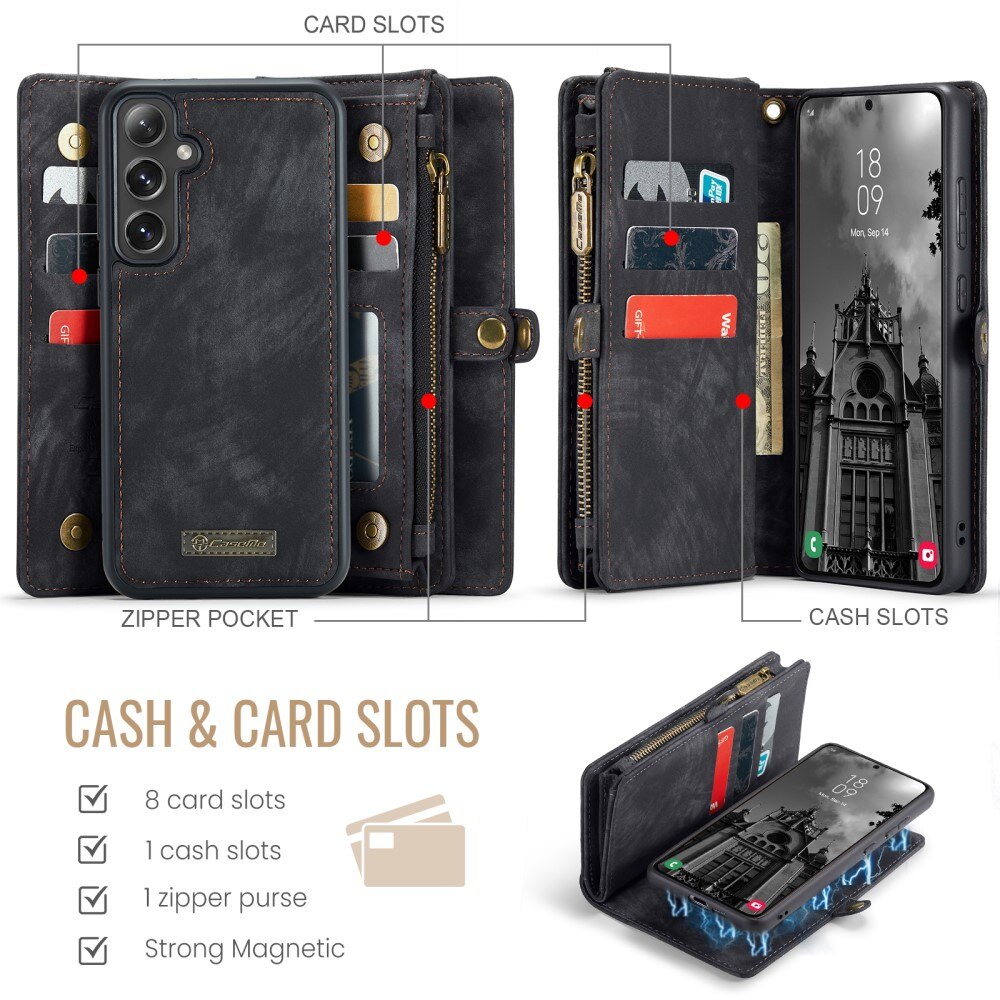 Samsung Galaxy S24 FE Multi-slot Wallet Case Grey