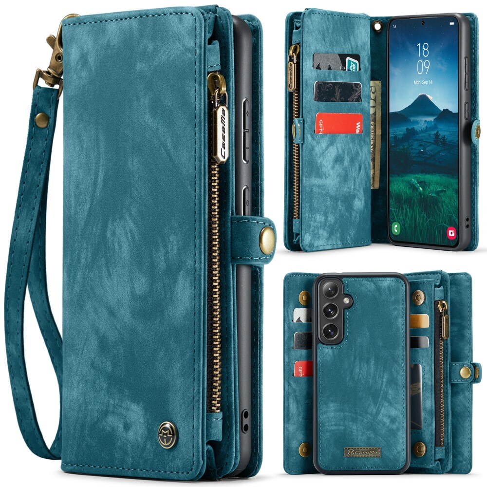 Samsung Galaxy S24 FE Multi-slot Wallet Case Blue