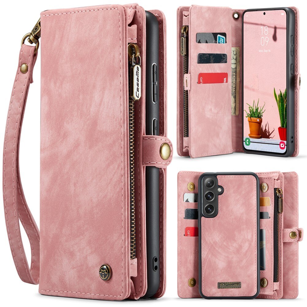 Samsung Galaxy S24 FE Multi-slot Wallet Case Pink