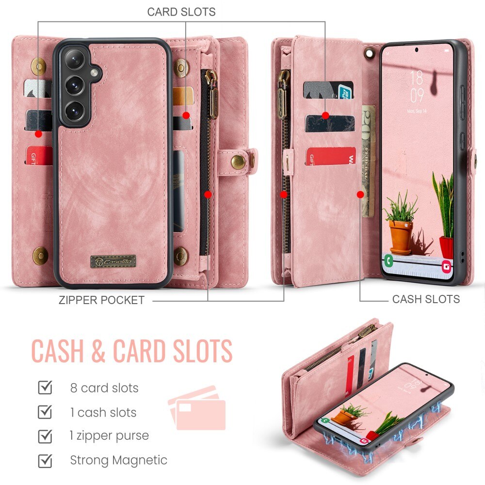 Samsung Galaxy S24 FE Multi-slot Wallet Case Pink