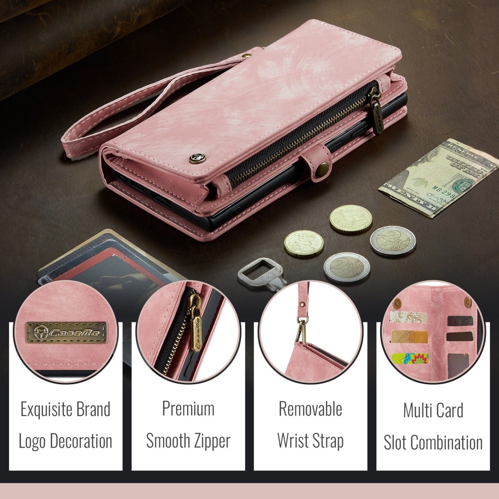 Samsung Galaxy S24 FE Multi-slot Wallet Case Pink