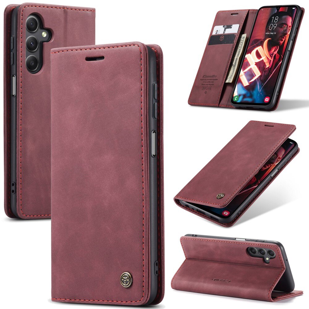 Samsung Galaxy A16 Slim Wallet Case Red