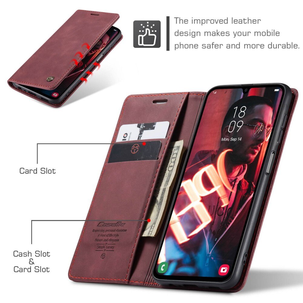 Samsung Galaxy A16 Slim Wallet Case Red