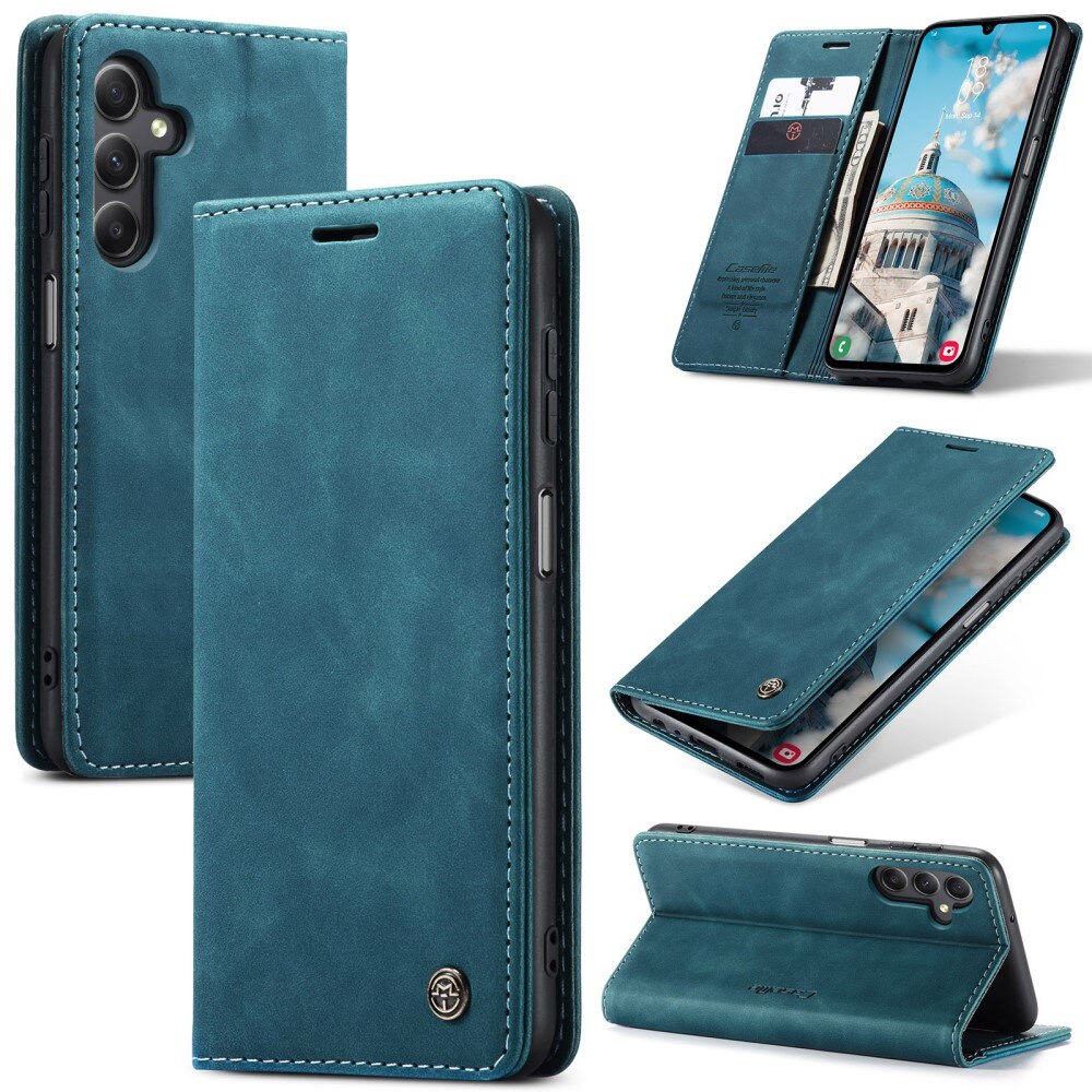 Samsung Galaxy A16 Slim Wallet Case Blue