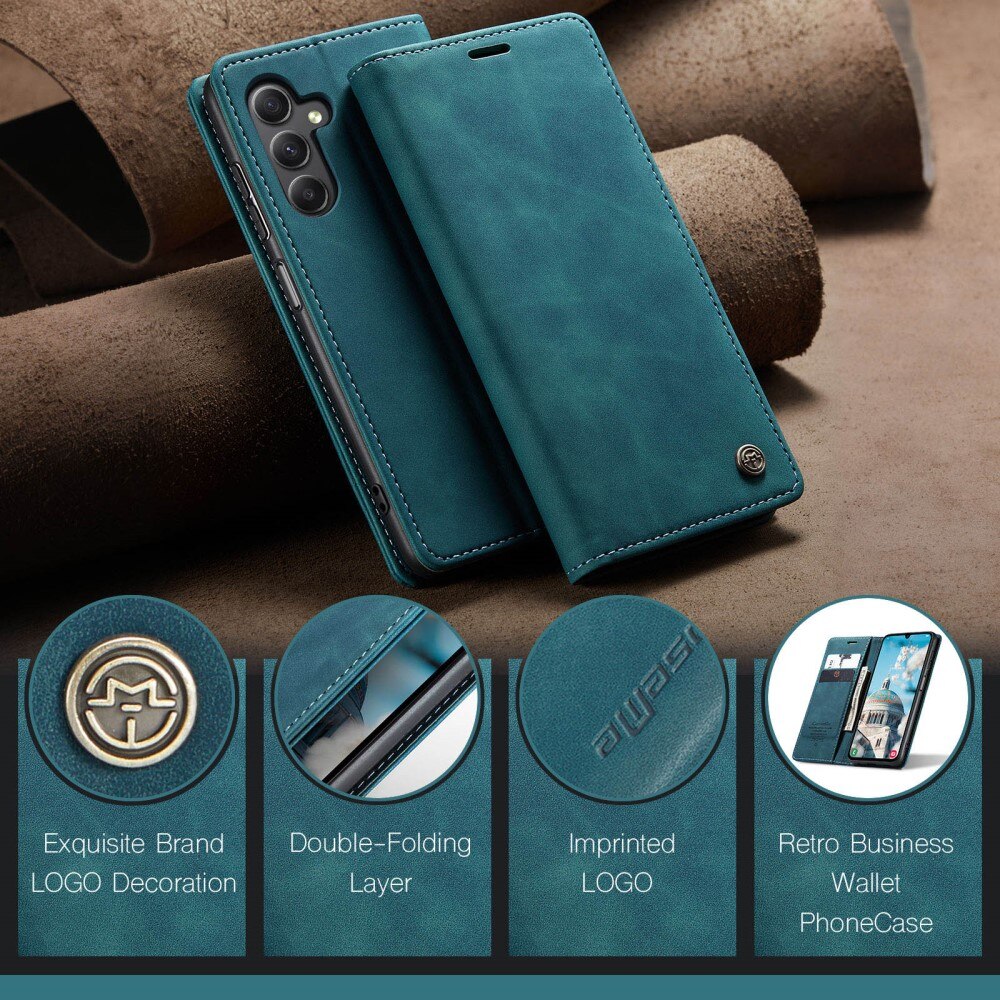 Samsung Galaxy A16 Slim Wallet Case Blue