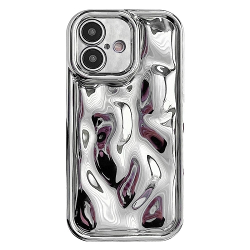 iPhone 16 Wavy TPU Case Silver