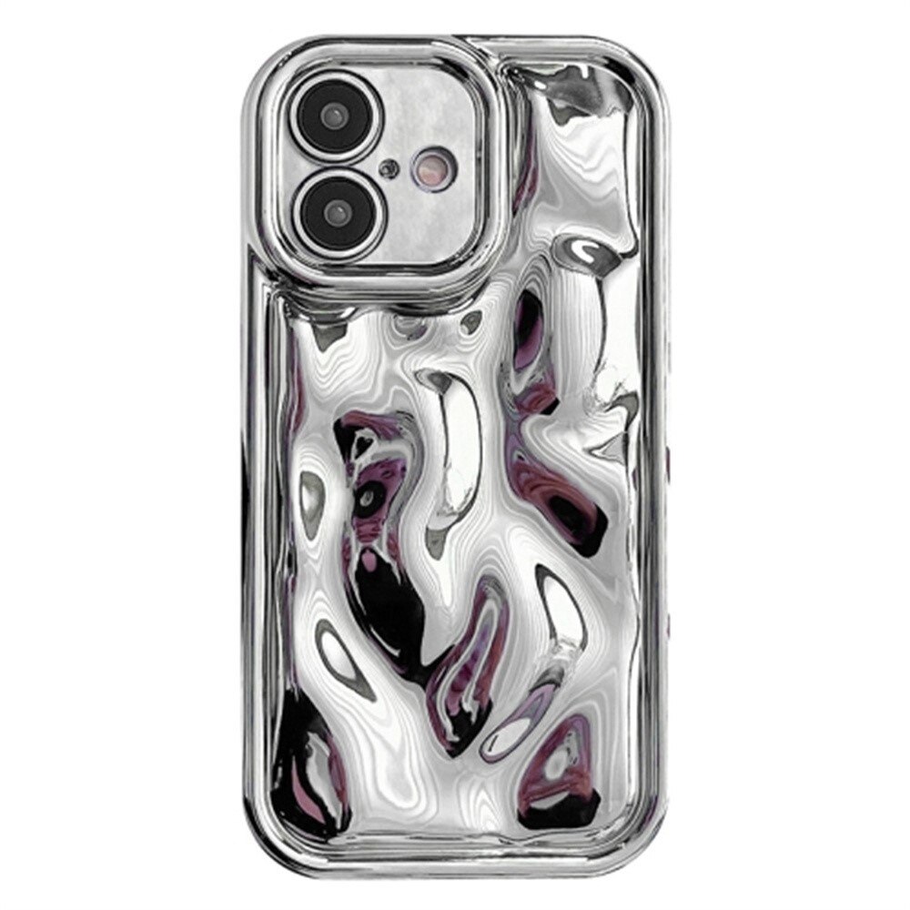 iPhone 16 Plus Wavy TPU Case Silver