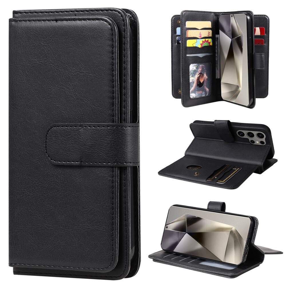 Samsung Galaxy S25 Ultra Wallet Cover Multi-slot Black