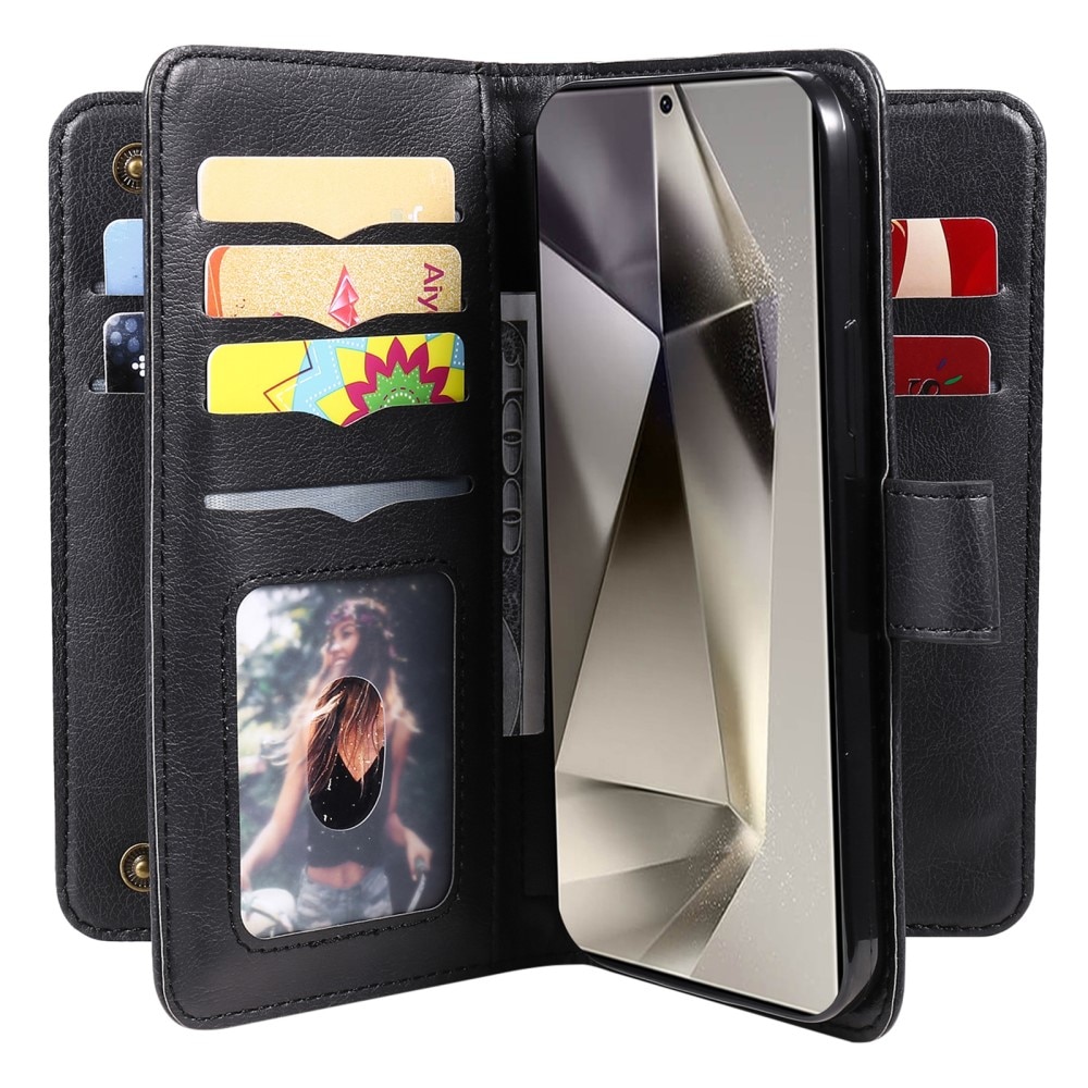 Samsung Galaxy S25 Ultra Wallet Cover Multi-slot Black