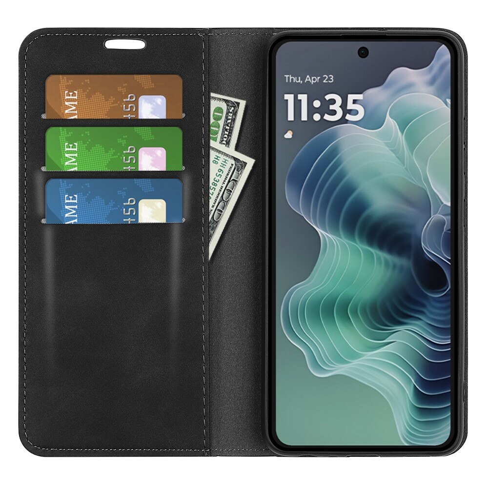 Motorola Moto G35 Slim Wallet Case Black