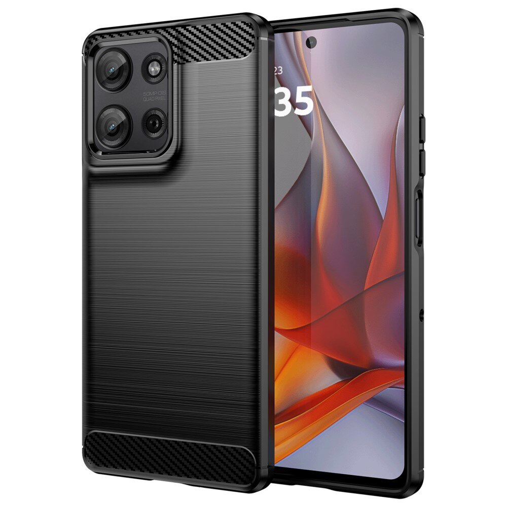 Motorola Moto G75 Brushed TPU Case Black