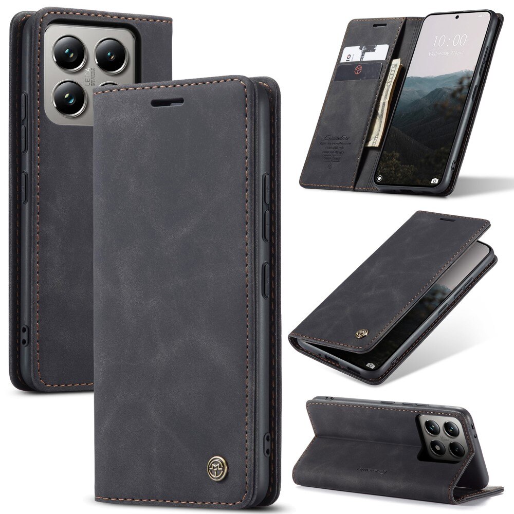 Xiaomi 14T Pro Slim Wallet Case Black