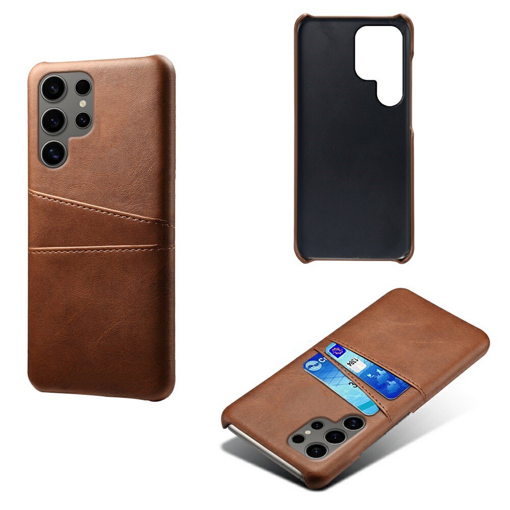 Samsung Galaxy S25 Ultra Card Slots Case Brown