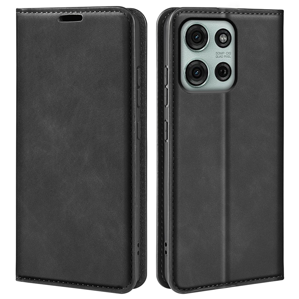 Motorola Moto G75 Slim Wallet Case Black