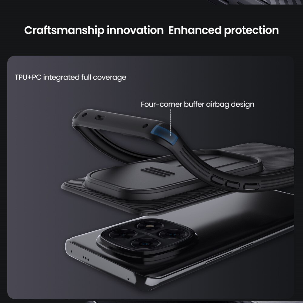 Xiaomi Redmi Note 14 Pro CamShield Case Black