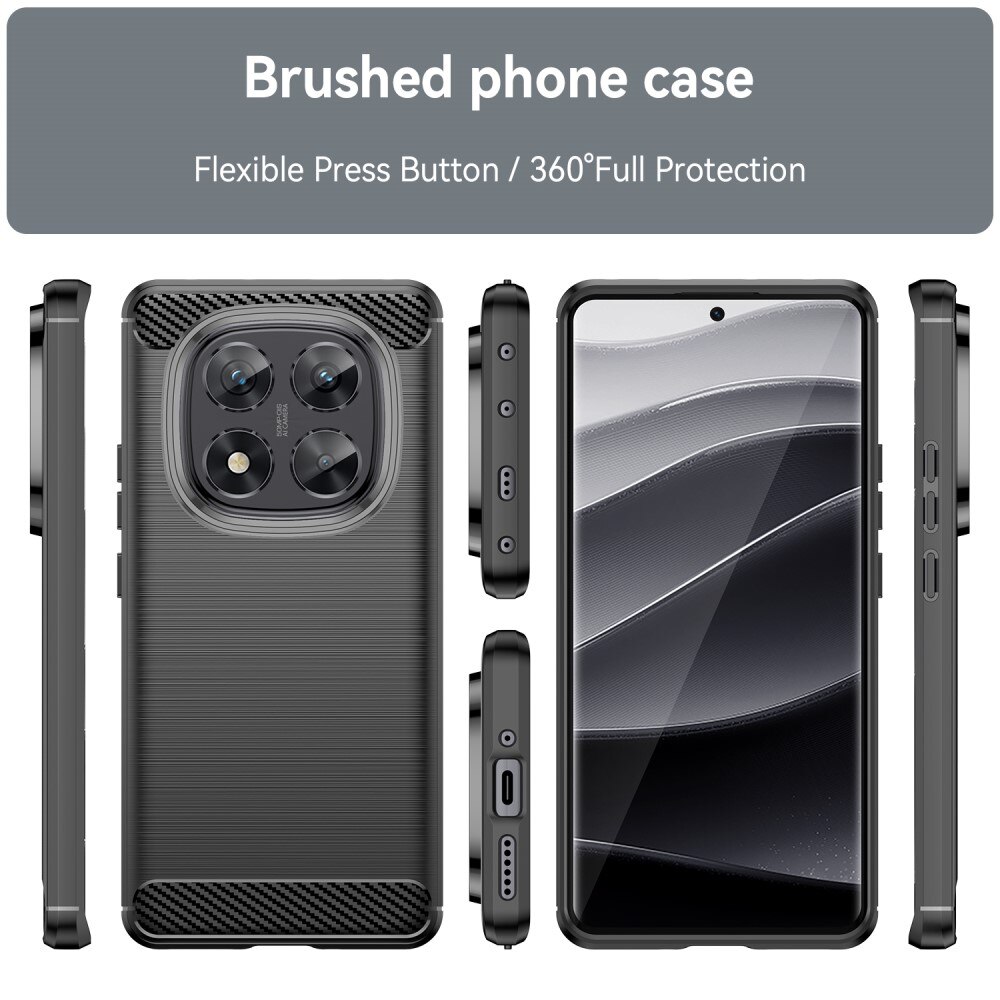 Xiaomi Redmi Note 14 Pro Brushed TPU Case Black