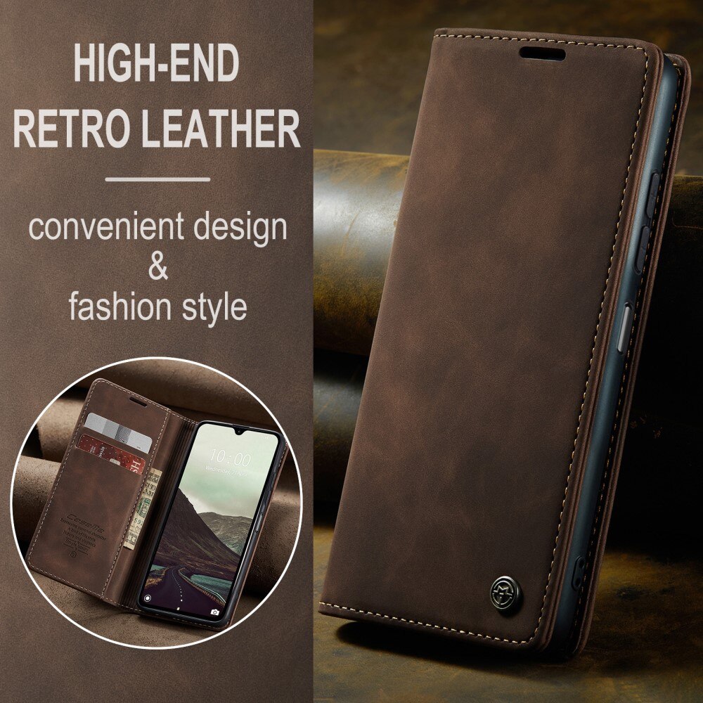 Xiaomi Redmi 14C Slim Wallet Case Brown