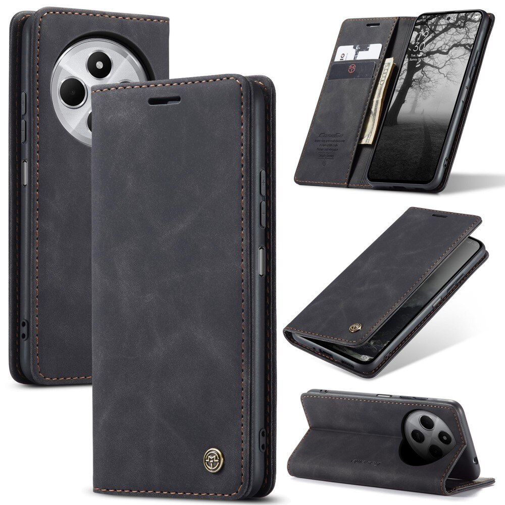 Xiaomi Redmi 14C Slim Wallet Case Black