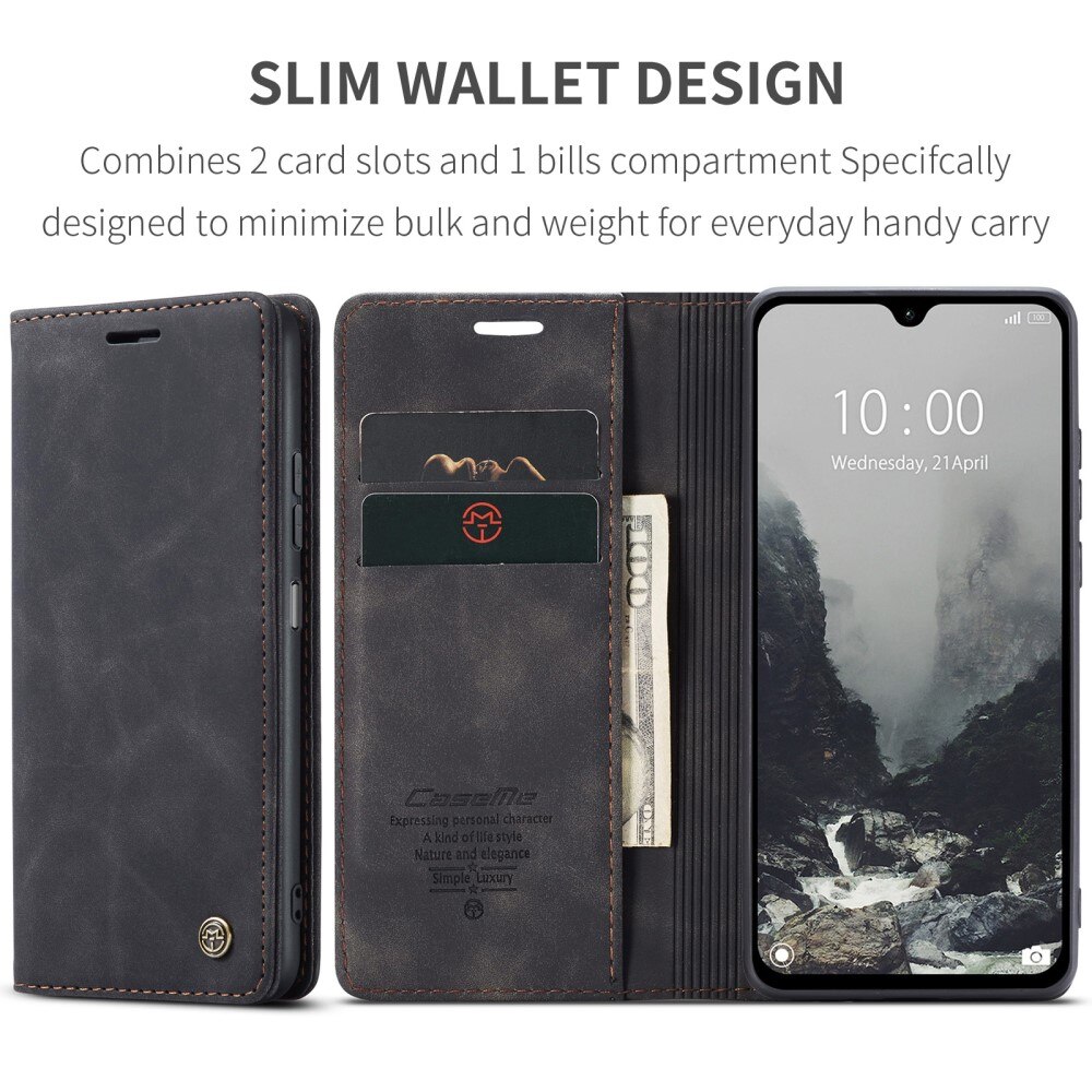 Xiaomi Redmi 14C Slim Wallet Case Black